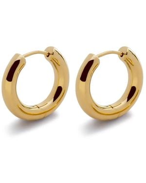 Monica Vinader Essential Small Hoop Earrings - Metallic