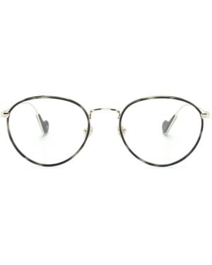 Moncler Round-Frame Glasses - Gray
