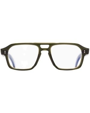 Cutler and Gross Lunettes De Vue Gr15 À Monture Géométrique - Vert