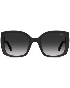 Moschino Gafas de sol con montura cuadrada - Negro