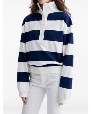 Vanessa Bruno Halek Striped Polo Top - Blue