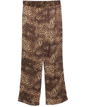 Ernest W. Baker Animal-Print Trousers - Brown