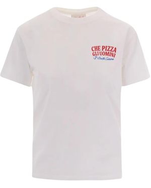 MC2 Saint Barth Emilie Pizza T-Shirt - White