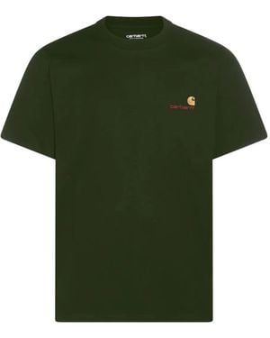 Carhartt Logo-Embroidered T-Shirt - Green