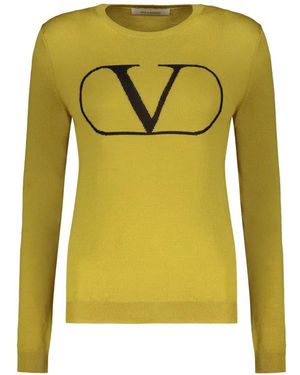 Valentino Garavani Vlogo Signature Wool Jumper - Green
