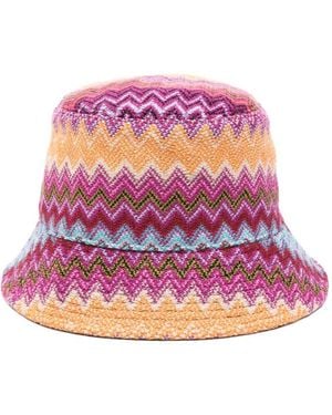 Missoni Zigzag Bucket Hat - Pink