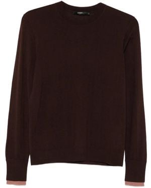Seventy Jersey De Lana Con Cuello Redondo - Marrón
