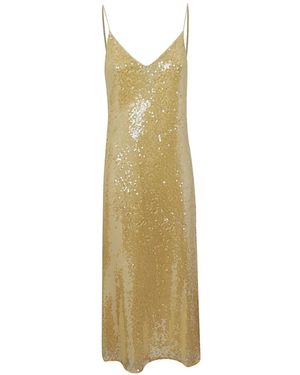 Ralph Lauren Woven "Slip Dress" Midi Dress - White