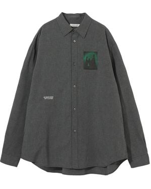 Undercover パッチディテール シャツ - グレー