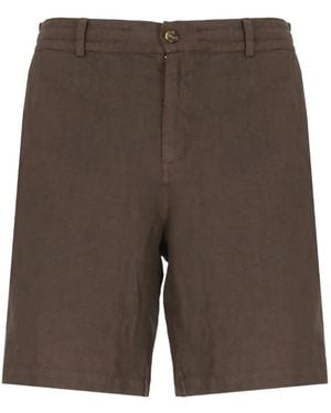 MC2 Saint Barth Linen Shorts - Grey