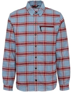 Aztech Mountain Camicia Da Sci Loge Peak Con Zip - Blu