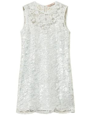 Twinset Sequin-Embellished Mini Dress - White