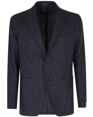 Tagliatore Herringbone Blazer - Blue