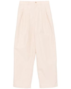 Wardrobe NYC Pantalones Palazzo Plisado - Blanco