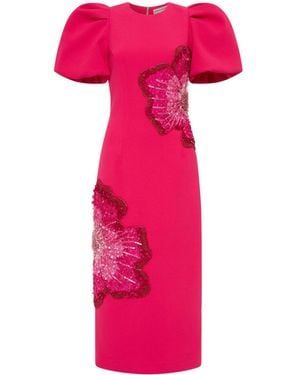 Rebecca Vallance Layana Sequin-Embellished Midi Dress - Pink