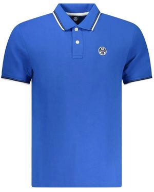 North Sails Logo-Patch Polo Shirt - Blue
