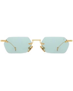 Eyepetizer Tank Geometric-Frame Sunglasses - Blue