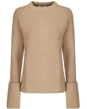 ELY ELY Haidee Ribbed-Knit Sweater - Natural