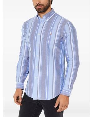Polo Ralph Lauren Striped Long-Sleeved Shirt - Blue