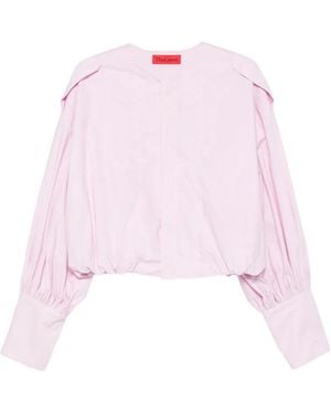 Thelatest Diana Shoulder-Panelled Top - Pink
