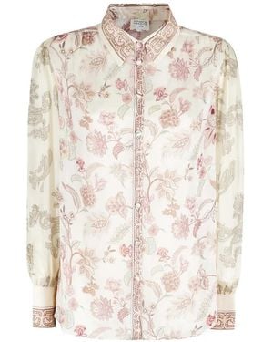 Hemant & Nandita Dani Floral-Buttoned Shirt - White