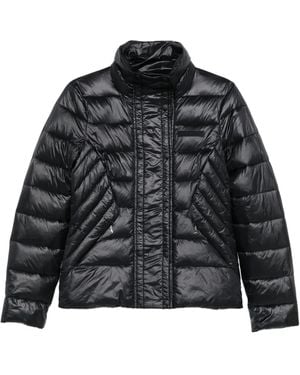Patrizia Pepe High-Neck Quilted Jacket - Black