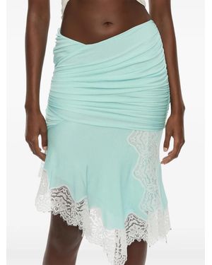 Christopher Esber Gonna Midi Incline Con Bordo - Verde