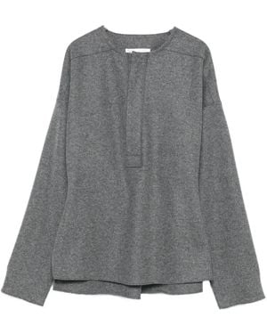 Victoria Beckham Oberteil im Layering-Look - Grau