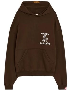 CHERRY LA Cowboys Graphic-Print Hoodie - Brown