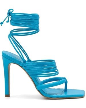Amir Slama Multi-Strap Tie-Fastening Sandals - Blue