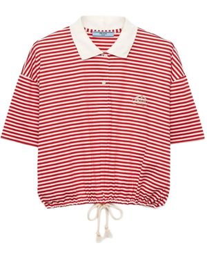 Prada ストライプ ポロシャツ - レッド