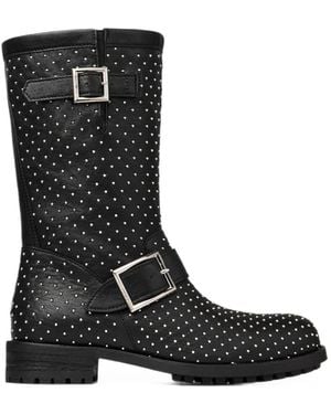Jimmy Choo Biker Mid Boots - Black