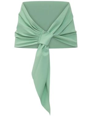 La Petite Robe Di Chiara Boni Eva Gathered Slote - Green