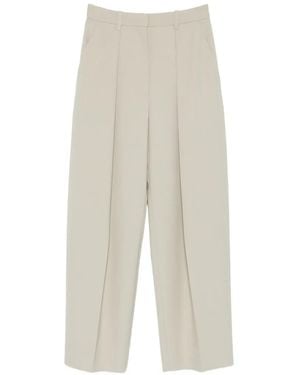 Victoria Beckham Pleated Trousers - White