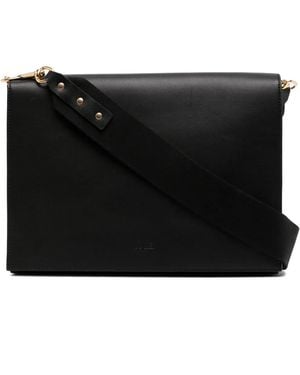 Yu Mei Debossed-Logo Laptop Bag - Black