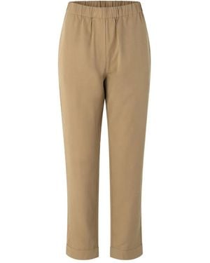 Samsøe & Samsøe Hoys Elasticated-Waist Tapered Pants - Natural