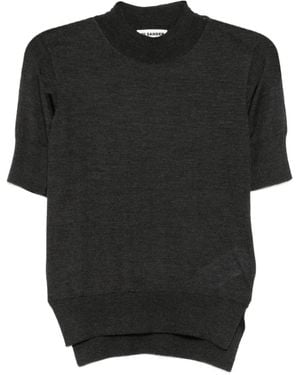 Jil Sander Crew-Neck Top - Black