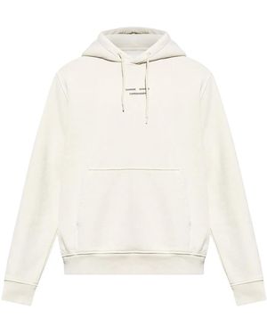 Samsøe & Samsøe Logo-Print Hoodie - White