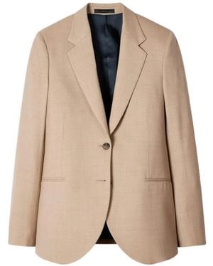Paul Smith Two-Button Wool Jacket - Natural