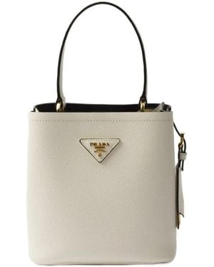 Prada Mini Panier Bucket Bag - White