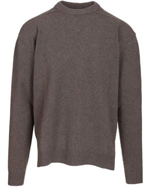 Rick Owens Round-Neck Knitted Jumper - Grey