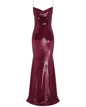 Alex Perry Sequin-Embellished Dress - Purple