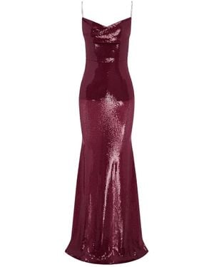 Alex Perry Robe À Ornements En Sequins - Violet