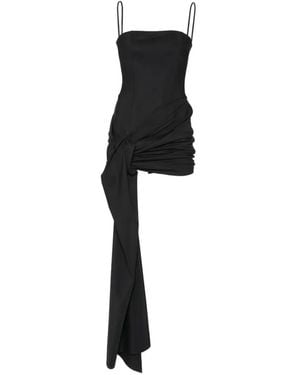 La Petite Robe Di Chiara Boni Robe Gaja Sje À Détail Noué - Black