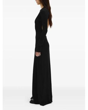 Ann Demeulemeester Maxi Dress in Black | Lyst