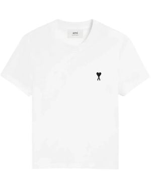 Ami Paris Logo T-Shirt - White