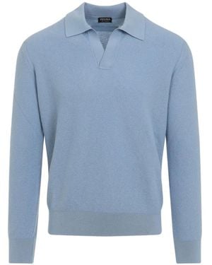 ZEGNA Long-Sleeve Jumper - Blue