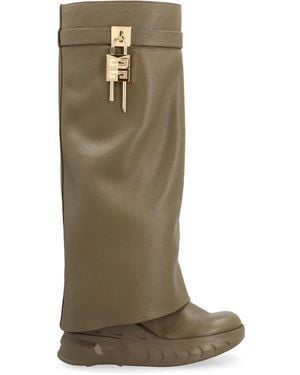 Givenchy Shark Lock Biker Laarzen - Groen