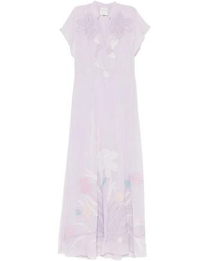 forte_forte Floral Maxi Dress - Purple