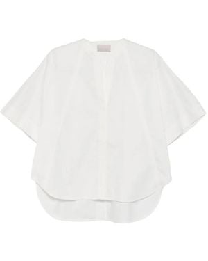 Hemisphere V-Neck Shirt - White